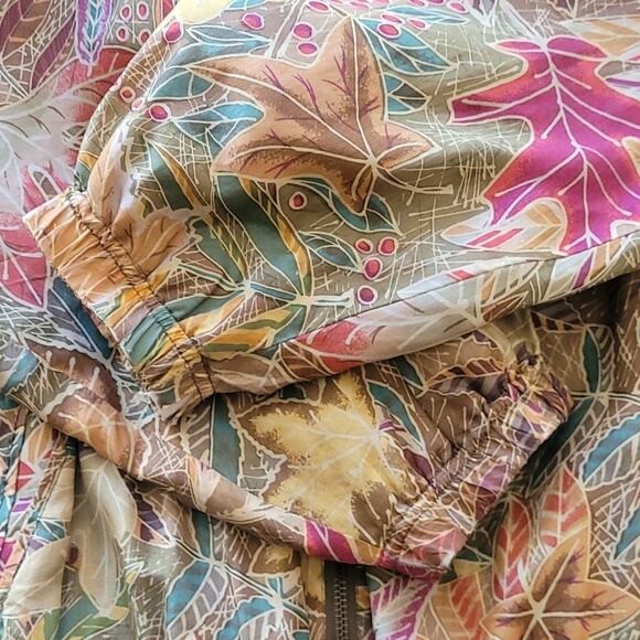 EVR Vintage Women's 100% Silk Bomber Jacket Full Zip Pockets Size Medium - Picture 9 of 15